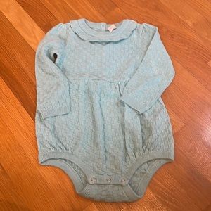 Kate Quinn Organic Cotton Collared Bubble Romper Onesie 2T